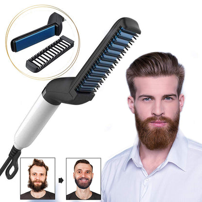 Men Quick Beard Straightener Styler Comb,Hair Straightening,